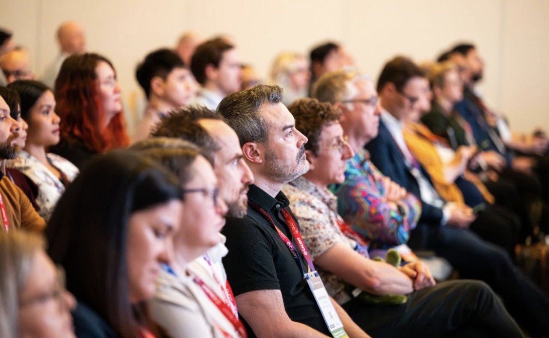 Engaged conference audience