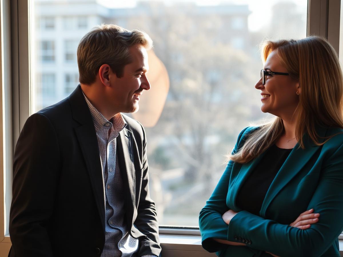 One-on-one coaching conversation